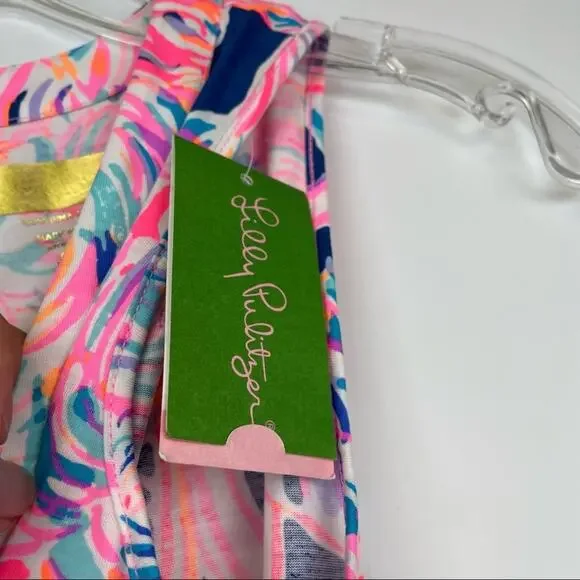 Lily Pulitzer Amina Pelican Pink Head in the Sand dress size XXS pima cotton - Picture 9 of 14